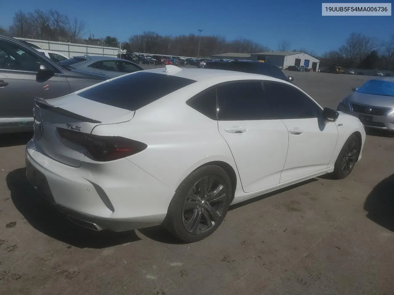 2021 Acura Tlx Tech A VIN: 19UUB5F54MA006736 Lot: 44530385