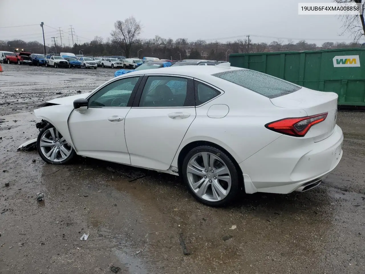 2021 Acura Tlx Technology VIN: 19UUB6F4XMA008858 Lot: 47849325