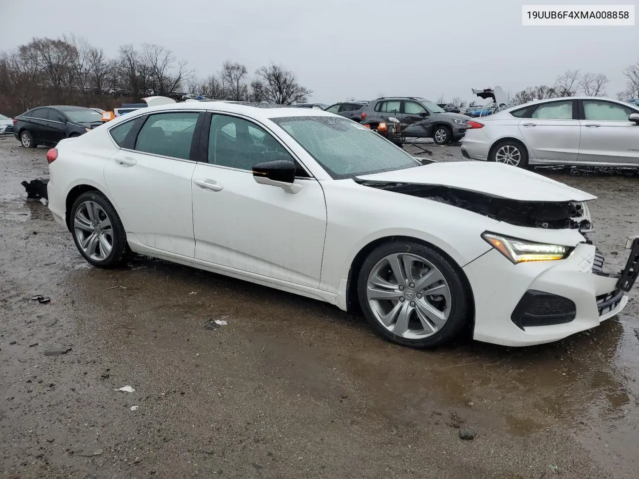 2021 Acura Tlx Technology VIN: 19UUB6F4XMA008858 Lot: 47849325