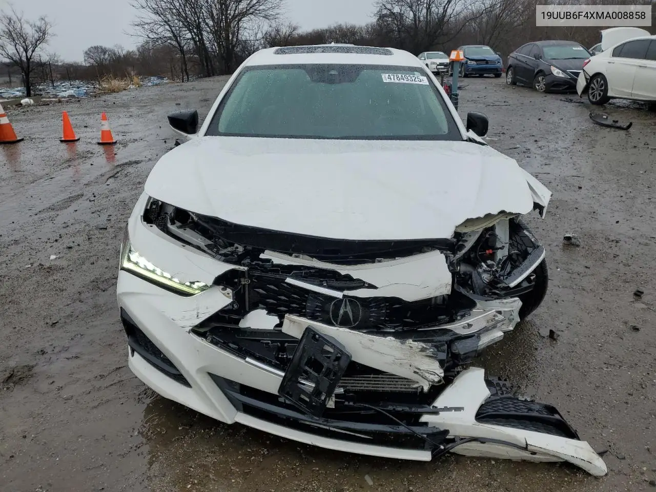 2021 Acura Tlx Technology VIN: 19UUB6F4XMA008858 Lot: 47849325