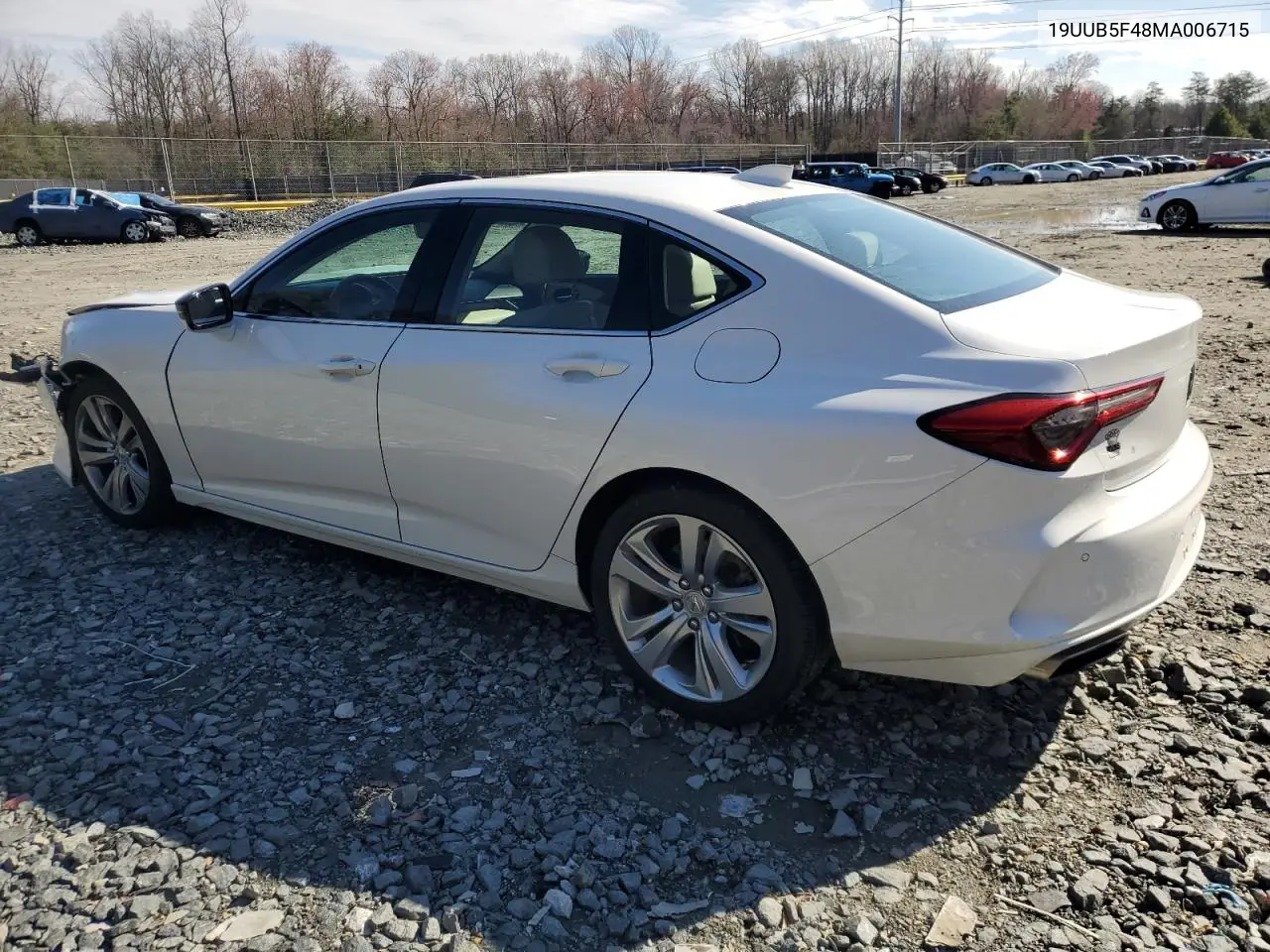 2021 Acura Tlx Technology VIN: 19UUB5F48MA006715 Lot: 49398855