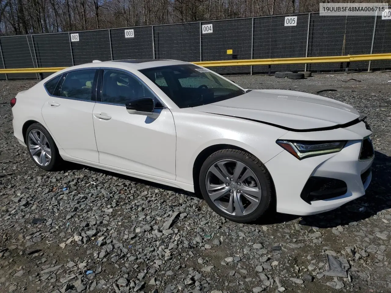 2021 Acura Tlx Technology VIN: 19UUB5F48MA006715 Lot: 49398855