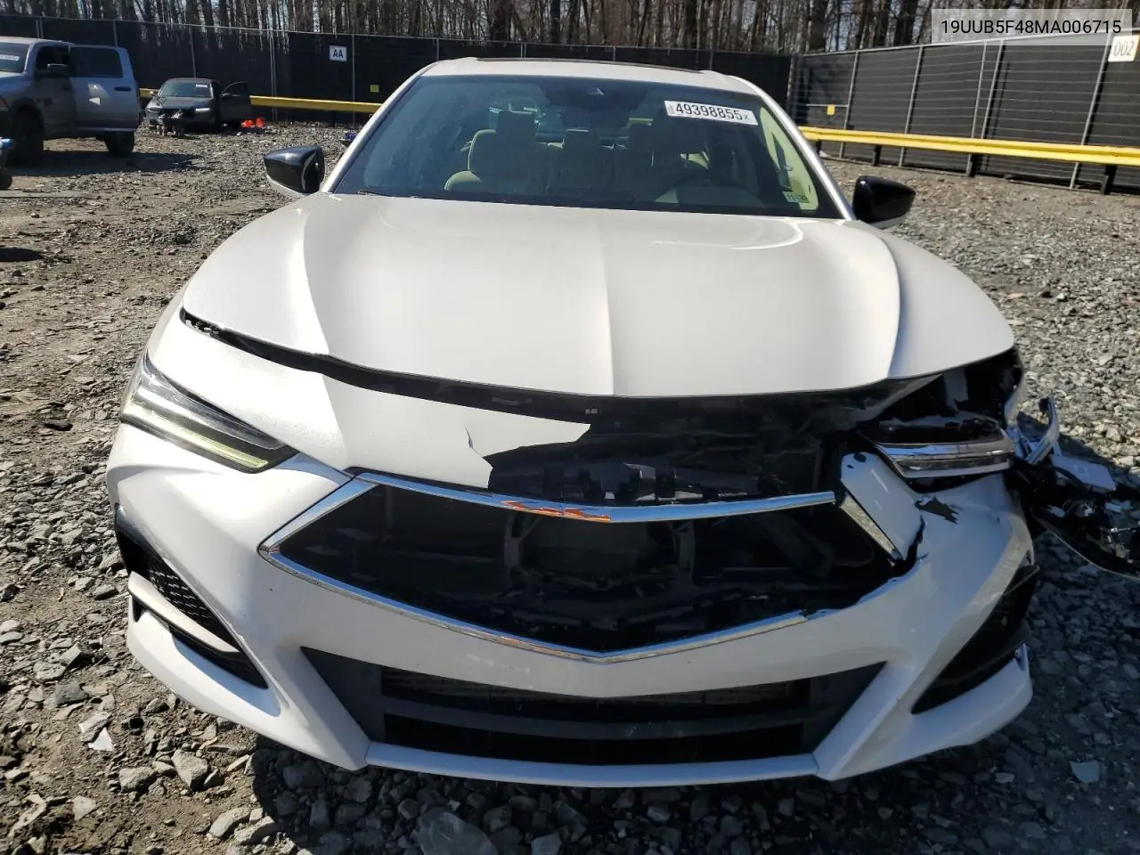 2021 Acura Tlx Technology VIN: 19UUB5F48MA006715 Lot: 49398855