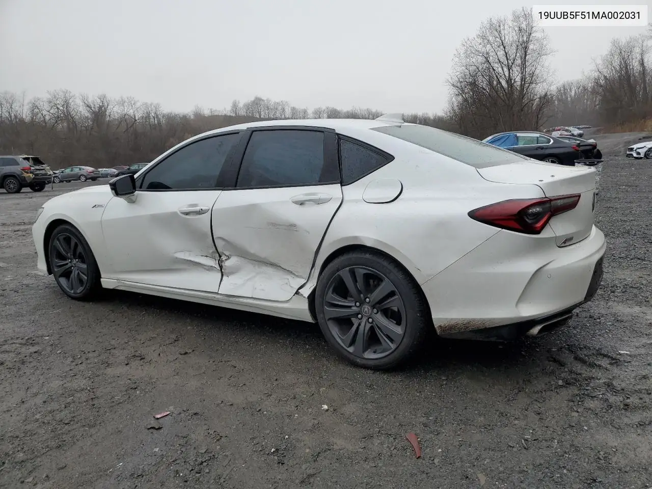 2021 Acura Tlx Tech A VIN: 19UUB5F51MA002031 Lot: 50867385