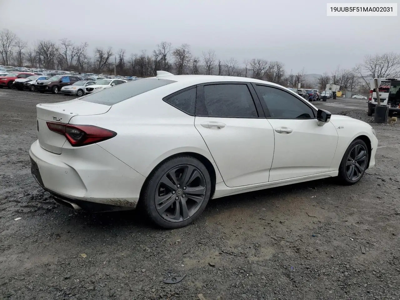2021 Acura Tlx Tech A VIN: 19UUB5F51MA002031 Lot: 50867385