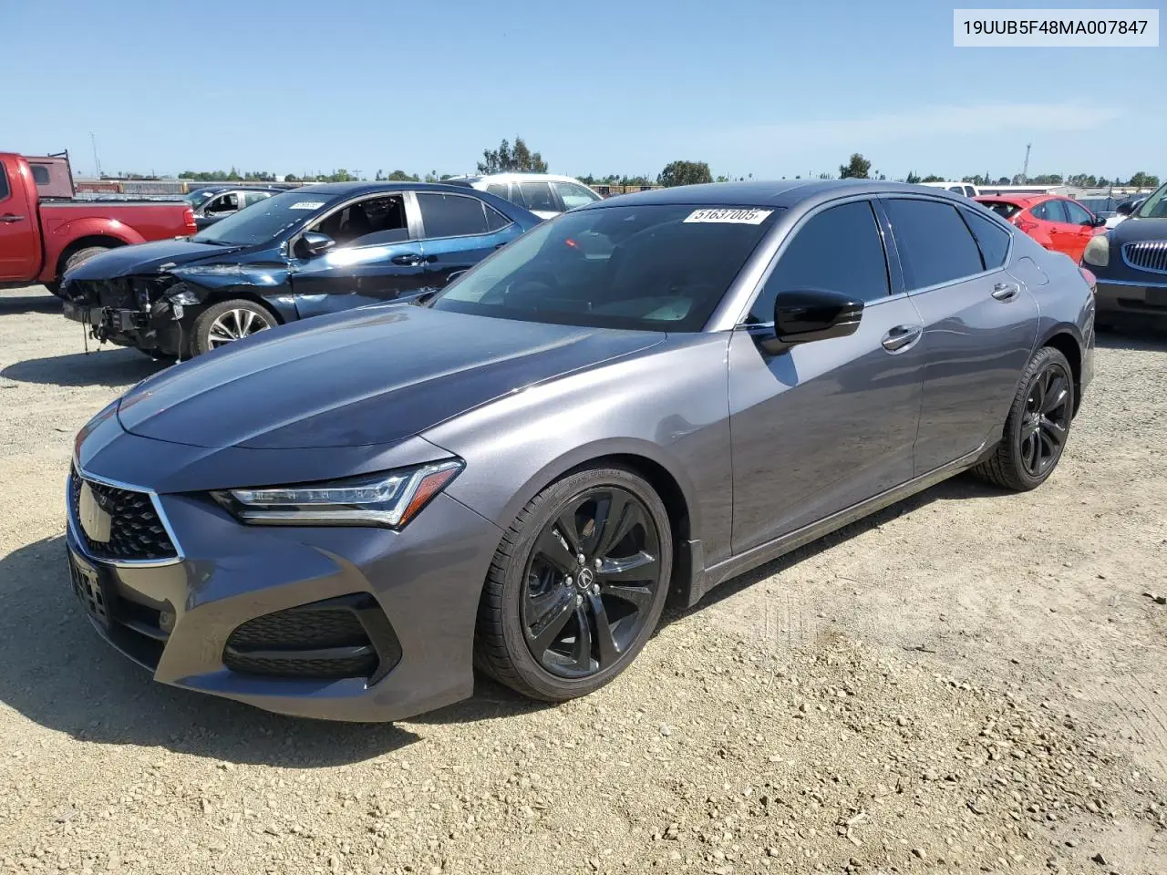 2021 Acura Tlx Technology VIN: 19UUB5F48MA007847 Lot: 51637005