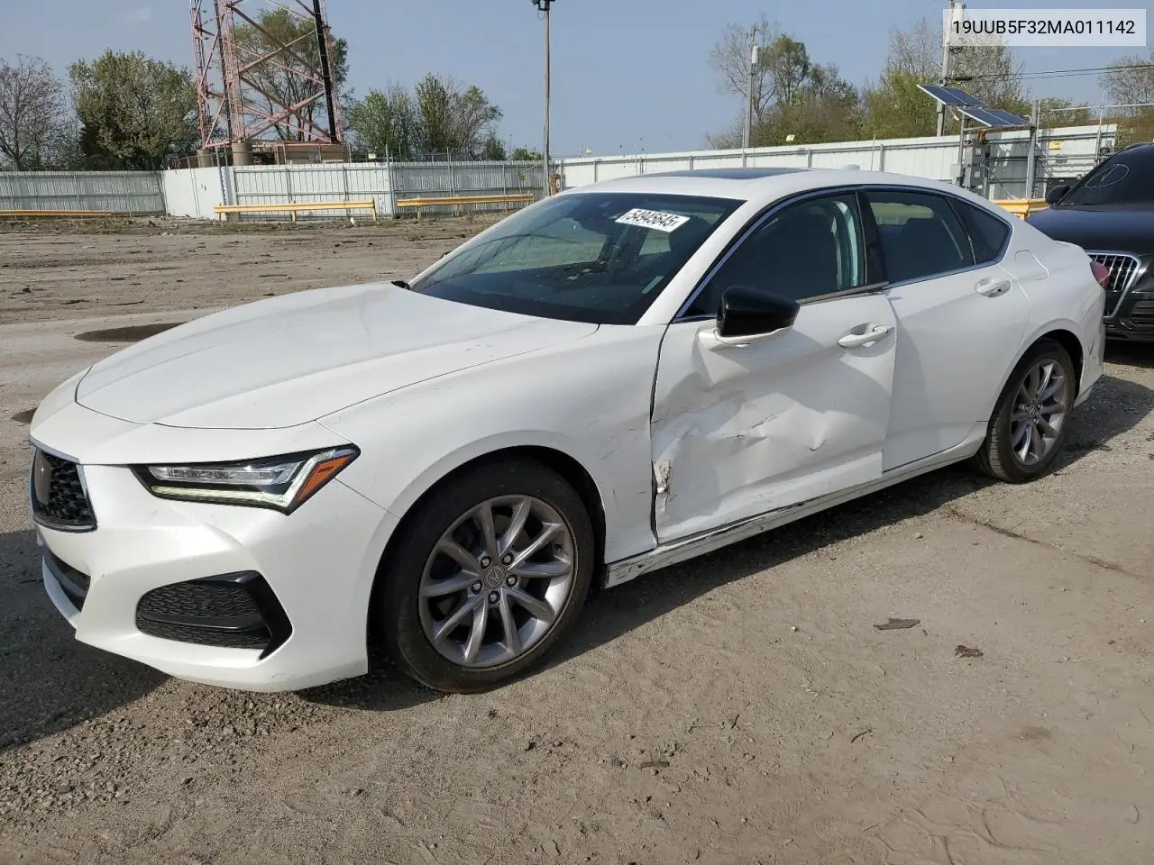 2021 Acura Tlx VIN: 19UUB5F32MA011142 Lot: 54945645