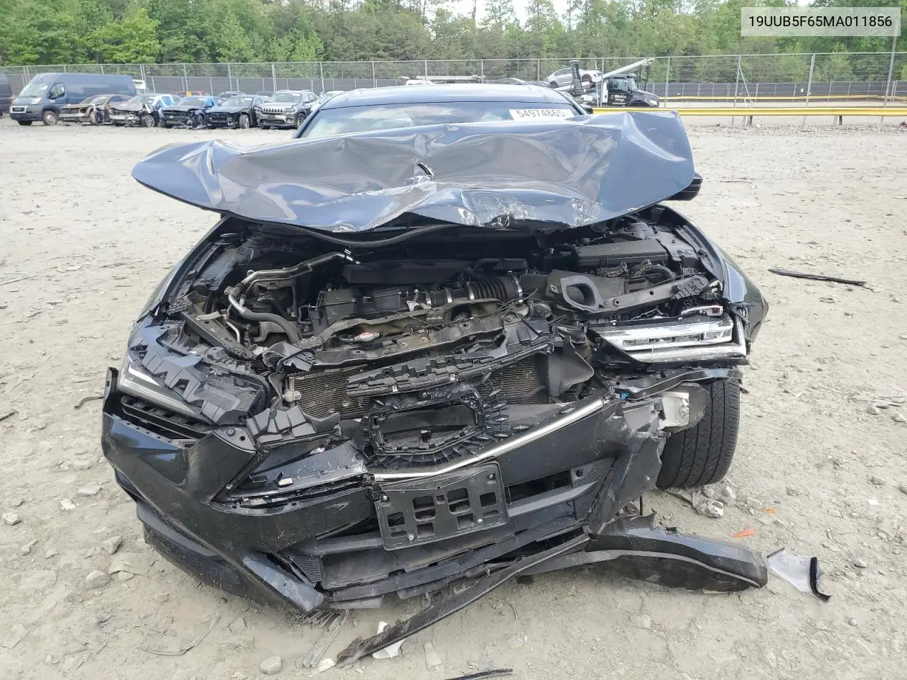 2021 Acura Tlx Advance VIN: 19UUB5F65MA011856 Lot: 54974865