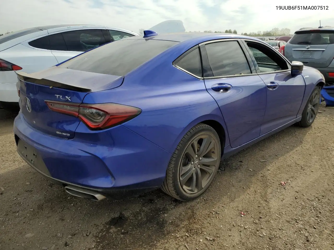 2021 Acura Tlx Tech A VIN: 19UUB6F51MA007512 Lot: 55694675