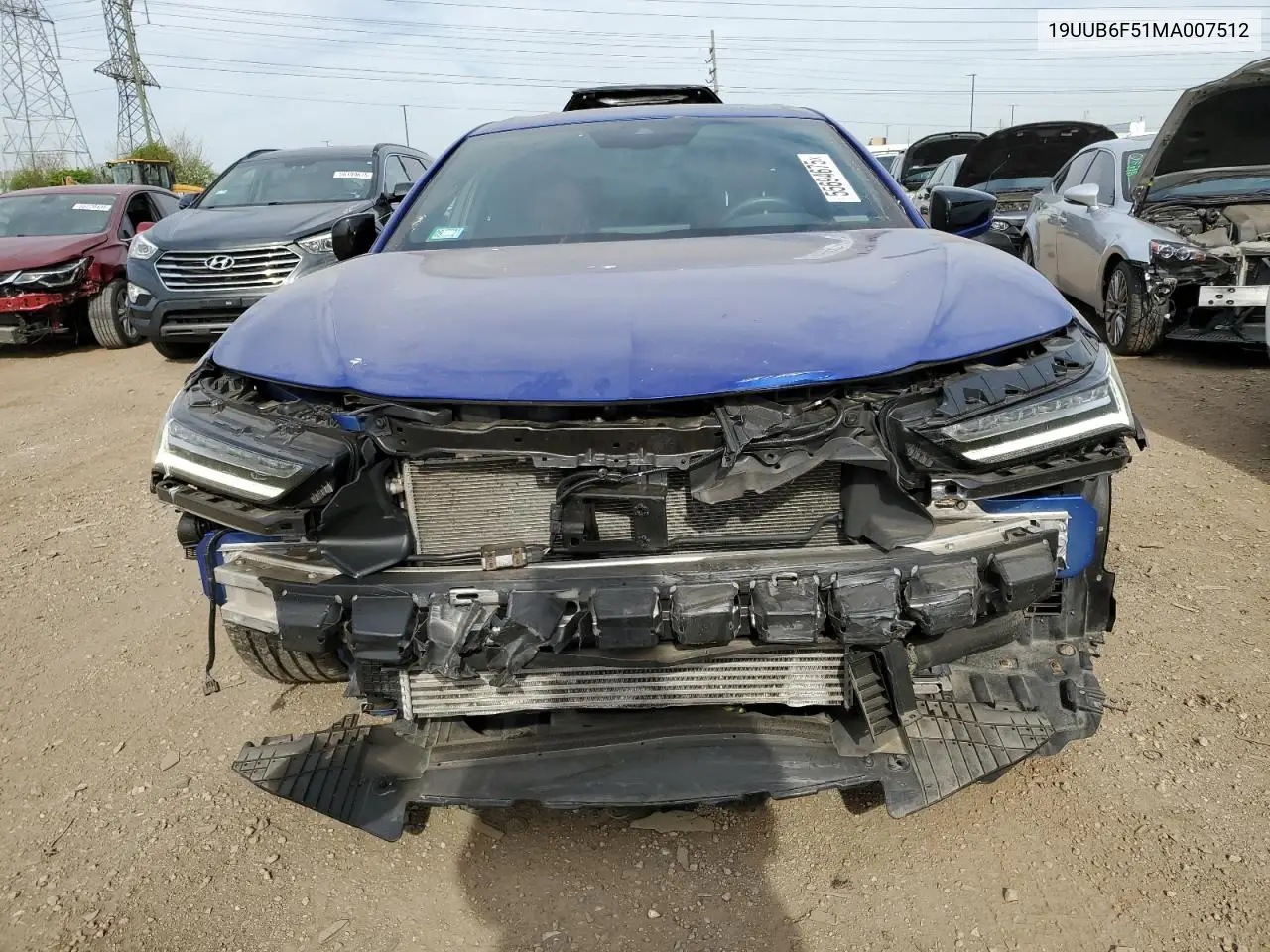 2021 Acura Tlx Tech A VIN: 19UUB6F51MA007512 Lot: 55694675