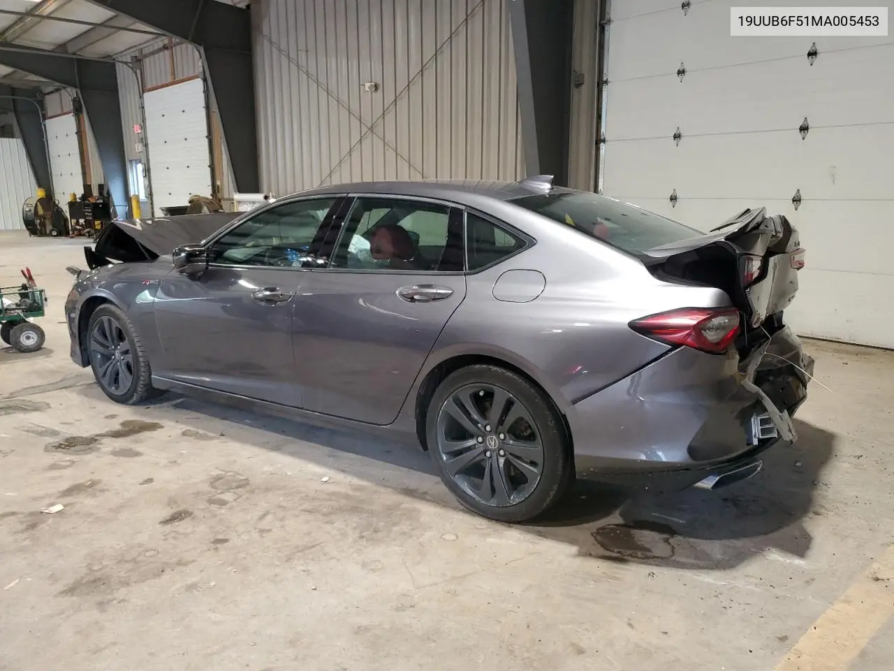 2021 Acura Tlx Tech A VIN: 19UUB6F51MA005453 Lot: 55778175