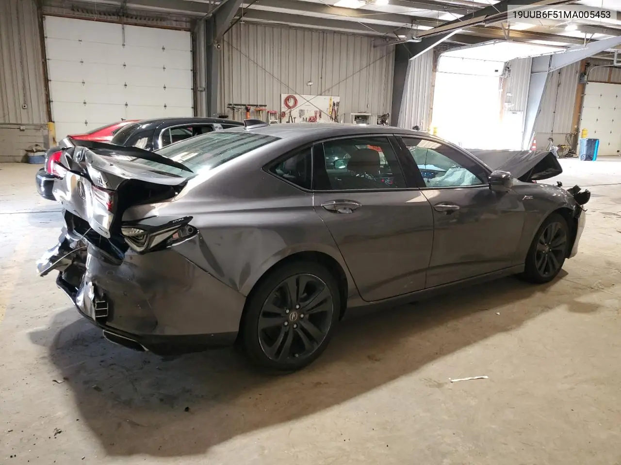 2021 Acura Tlx Tech A VIN: 19UUB6F51MA005453 Lot: 55778175