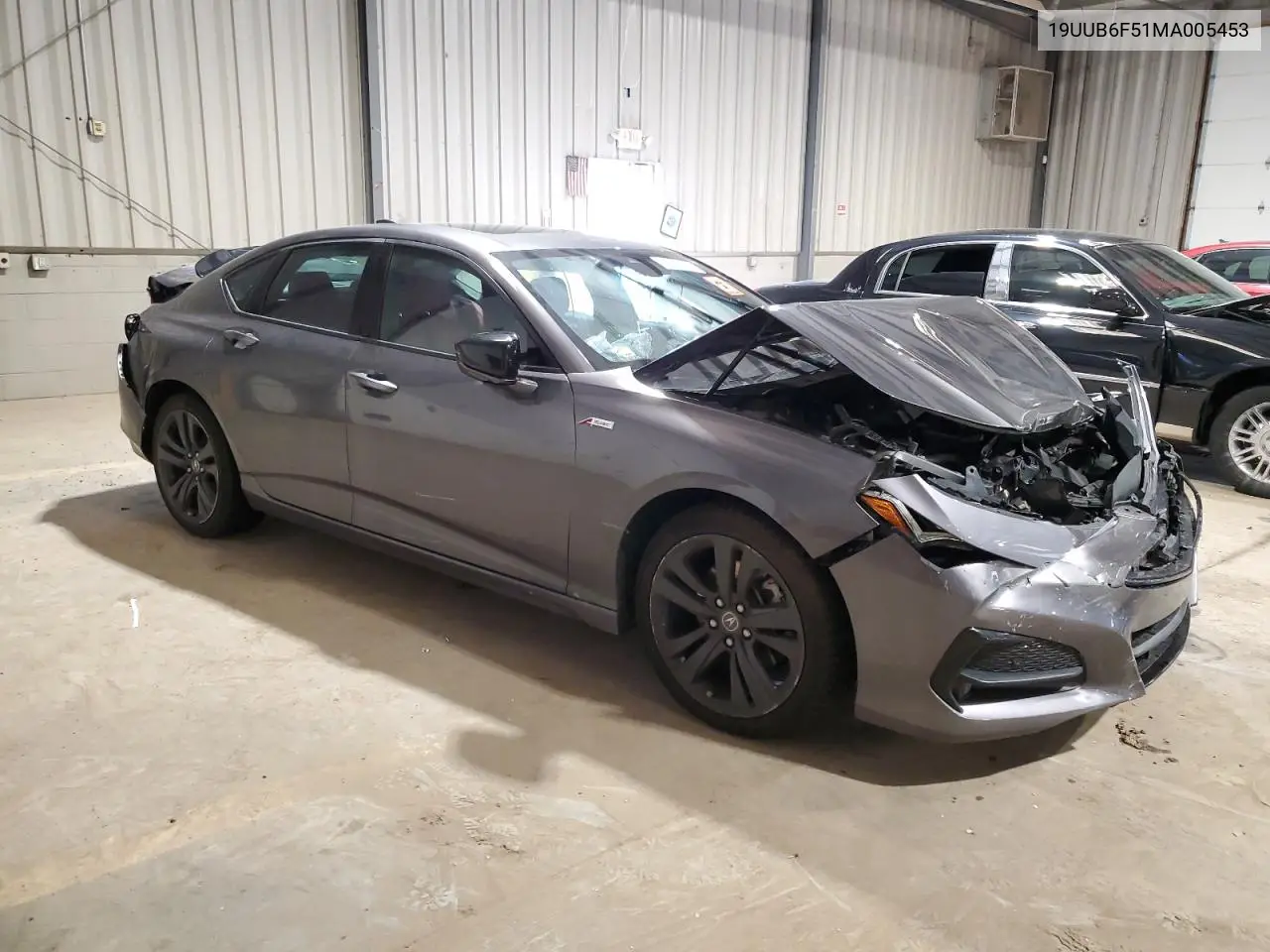 2021 Acura Tlx Tech A VIN: 19UUB6F51MA005453 Lot: 55778175
