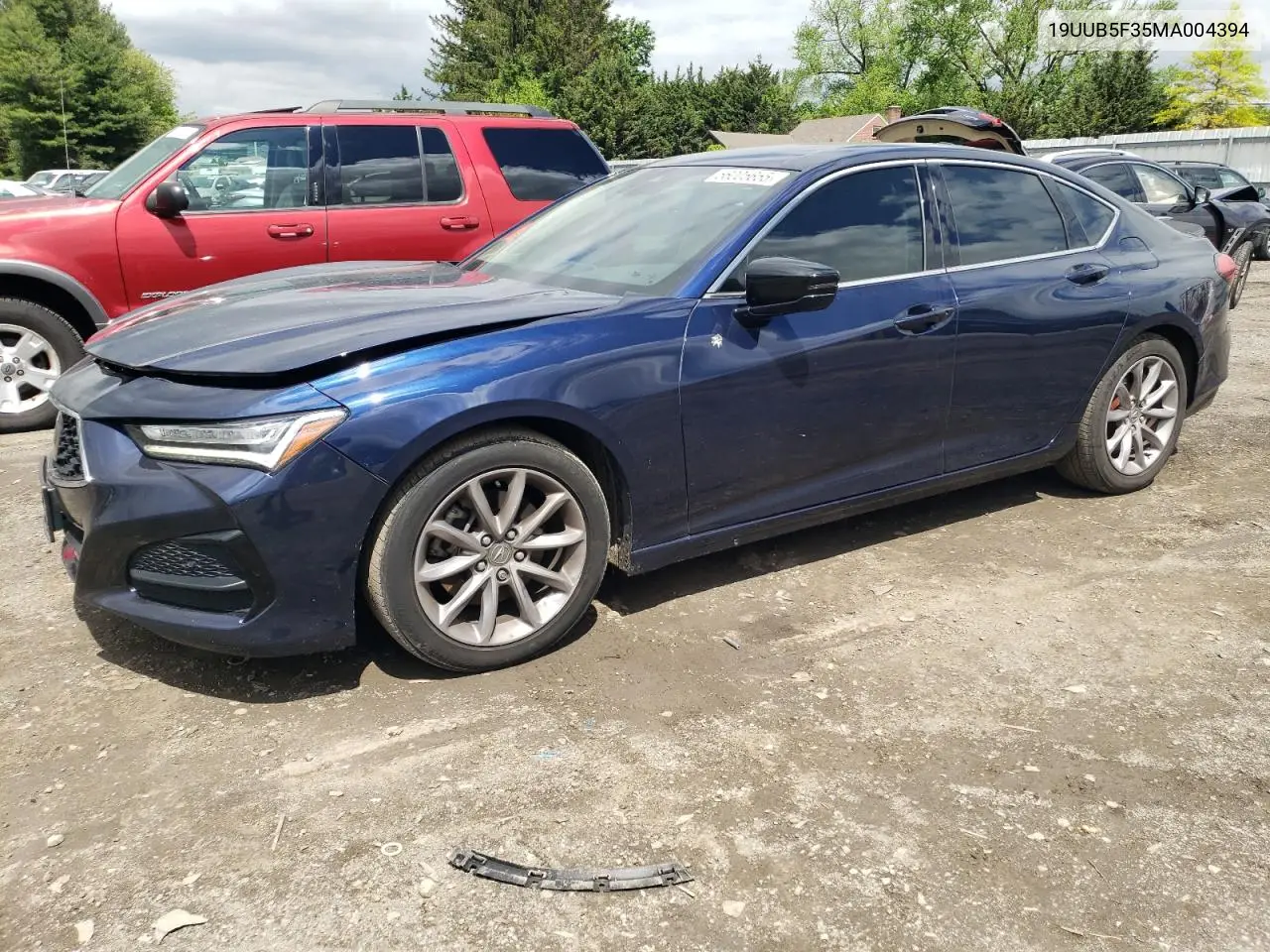 2021 Acura Tlx VIN: 19UUB5F35MA004394 Lot: 56005655