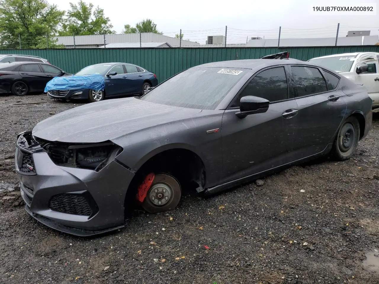 2021 Acura Tlx Type S VIN: 19UUB7F0XMA000892 Lot: 56051945