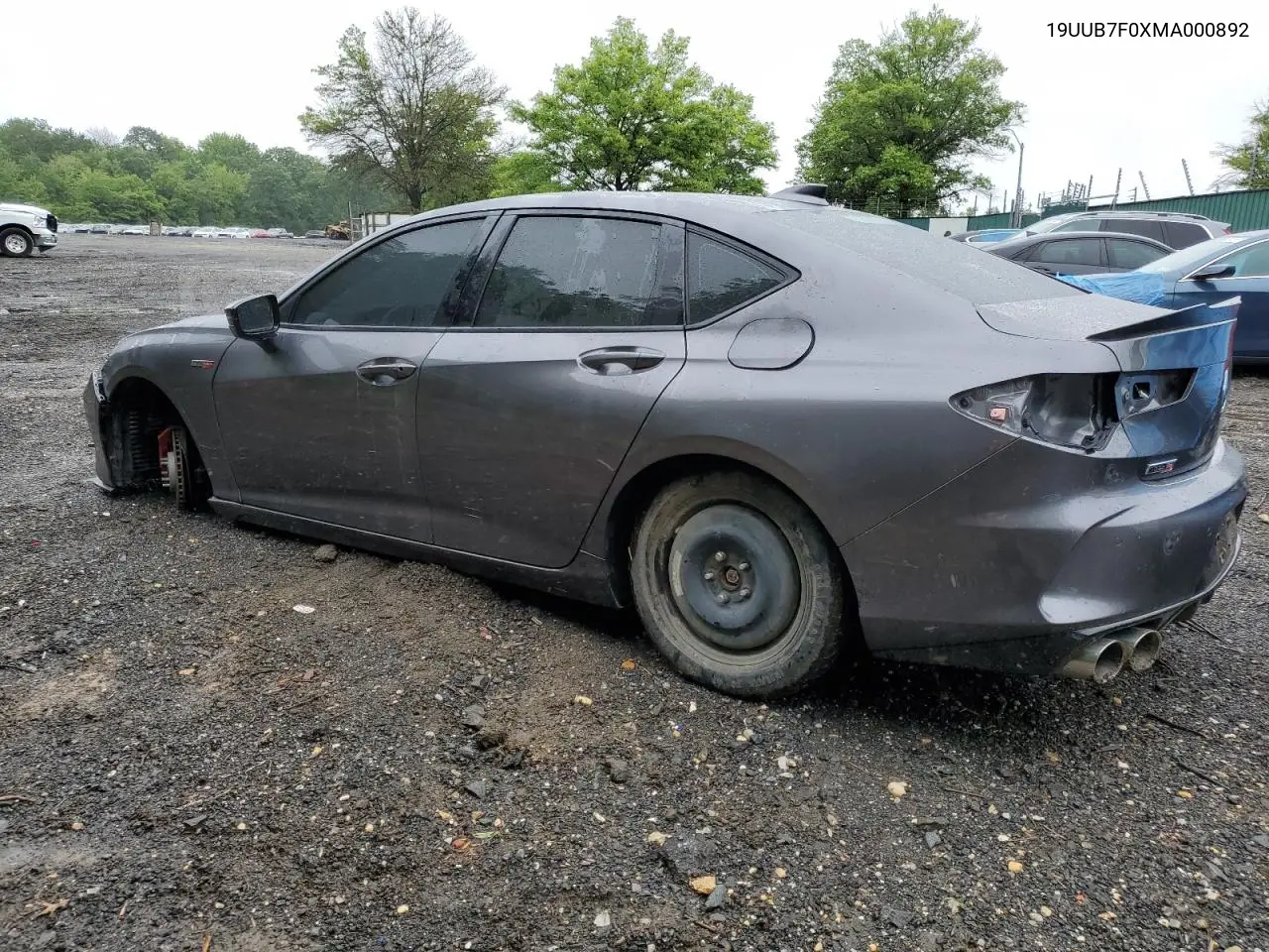 2021 Acura Tlx Type S VIN: 19UUB7F0XMA000892 Lot: 56051945