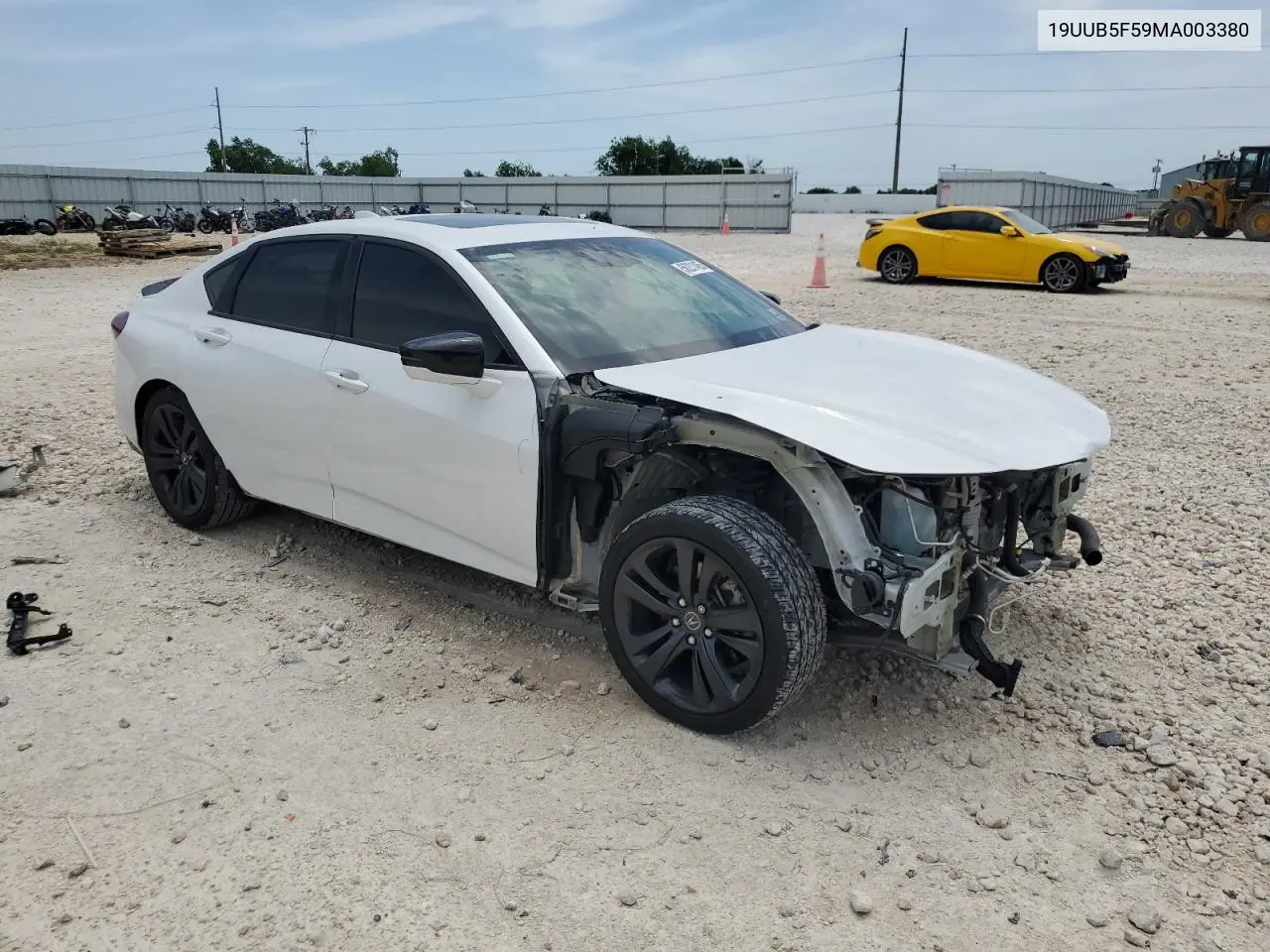 2021 Acura Tlx Tech A VIN: 19UUB5F59MA003380 Lot: 56231465