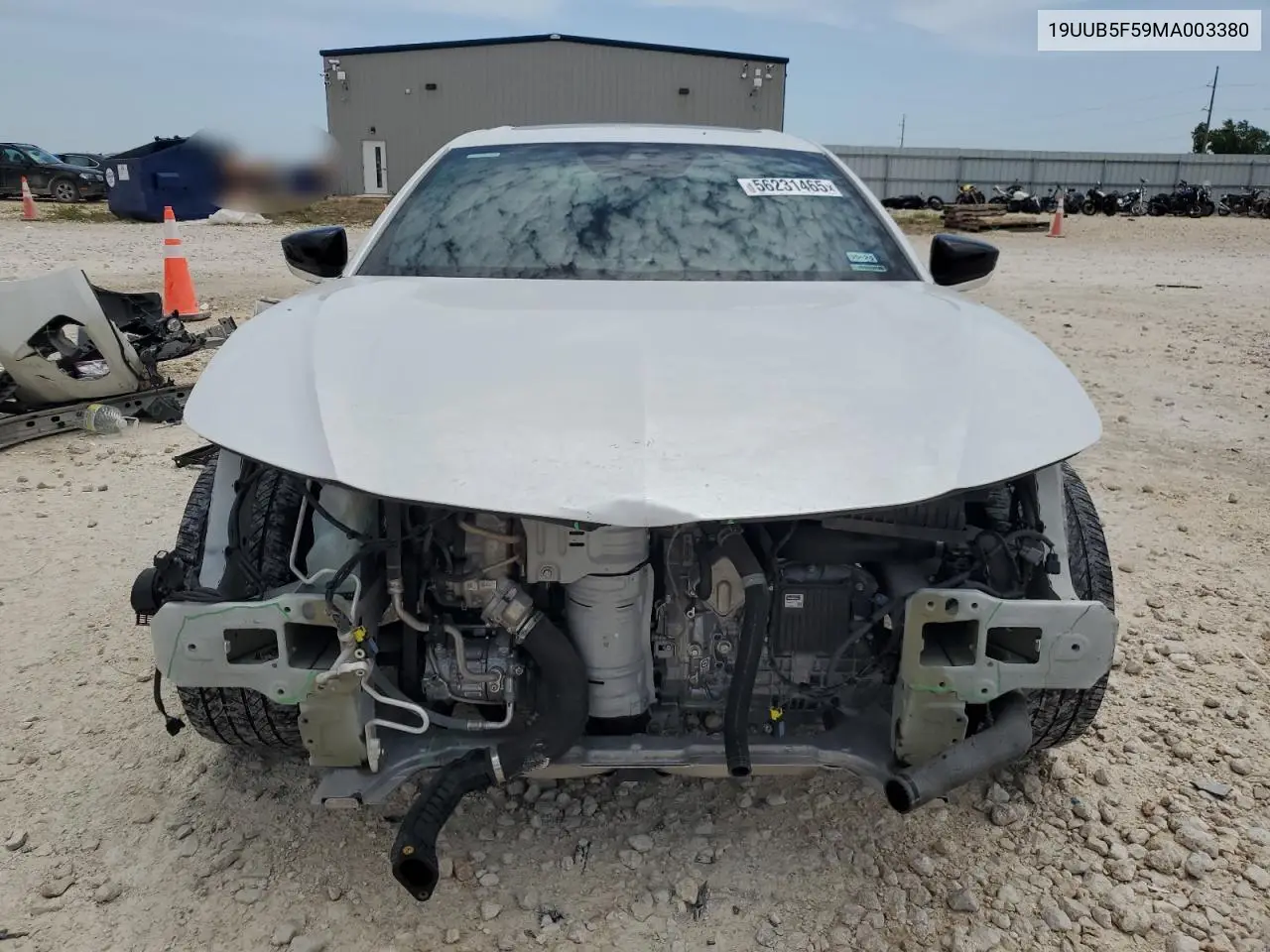 2021 Acura Tlx Tech A VIN: 19UUB5F59MA003380 Lot: 56231465