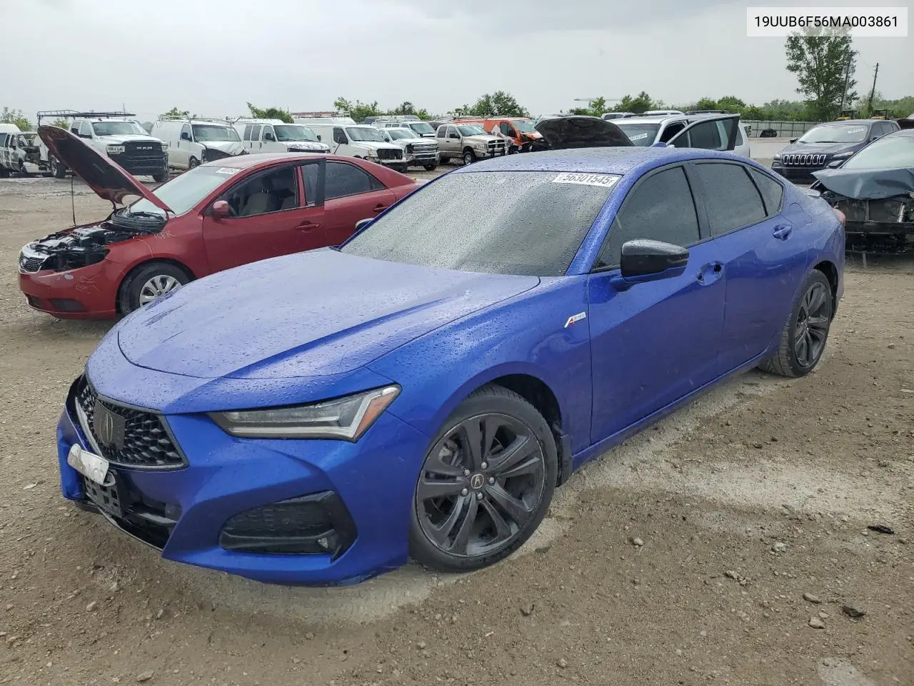 2021 Acura Tlx Tech A VIN: 19UUB6F56MA003861 Lot: 56301545