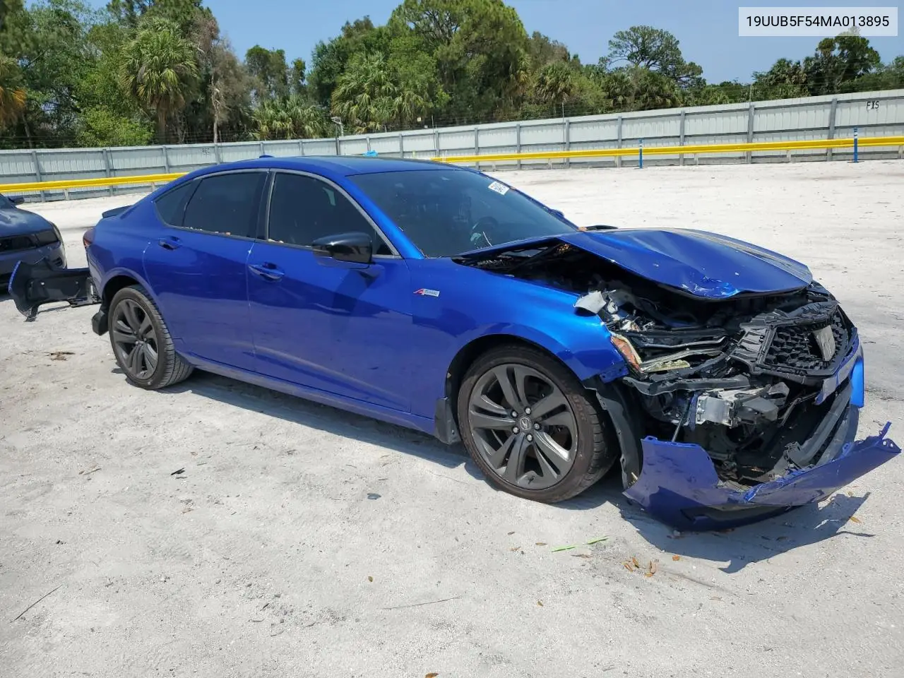 2021 Acura Tlx Tech A VIN: 19UUB5F54MA013895 Lot: 56484135