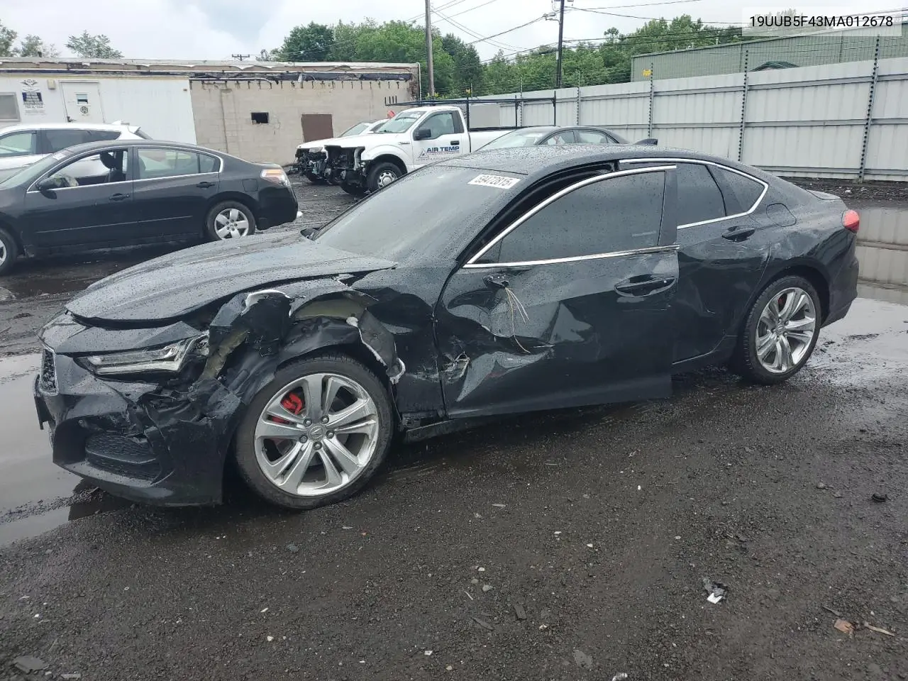 2021 Acura Tlx Technology VIN: 19UUB5F43MA012678 Lot: 59472815