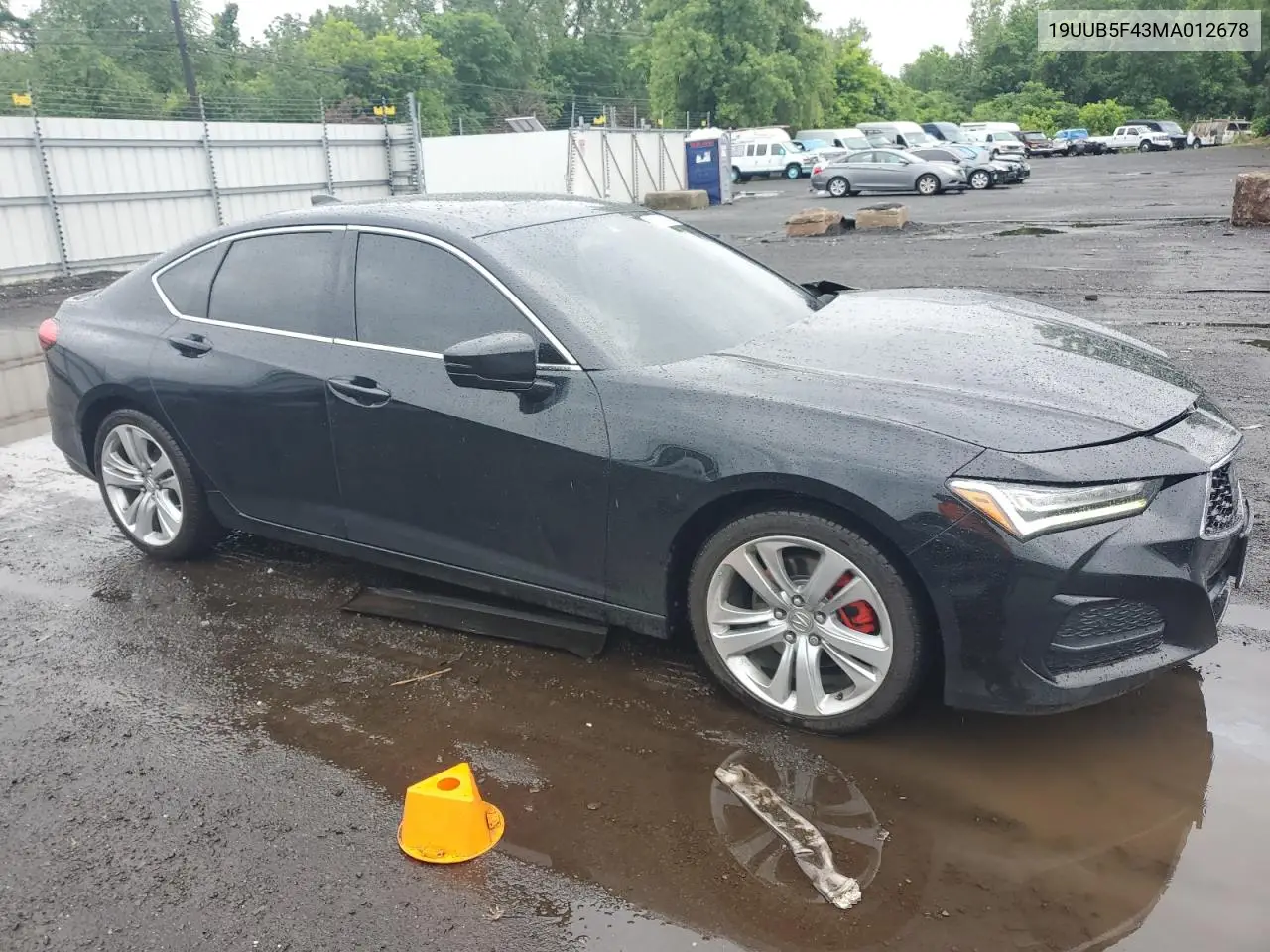 2021 Acura Tlx Technology VIN: 19UUB5F43MA012678 Lot: 59472815