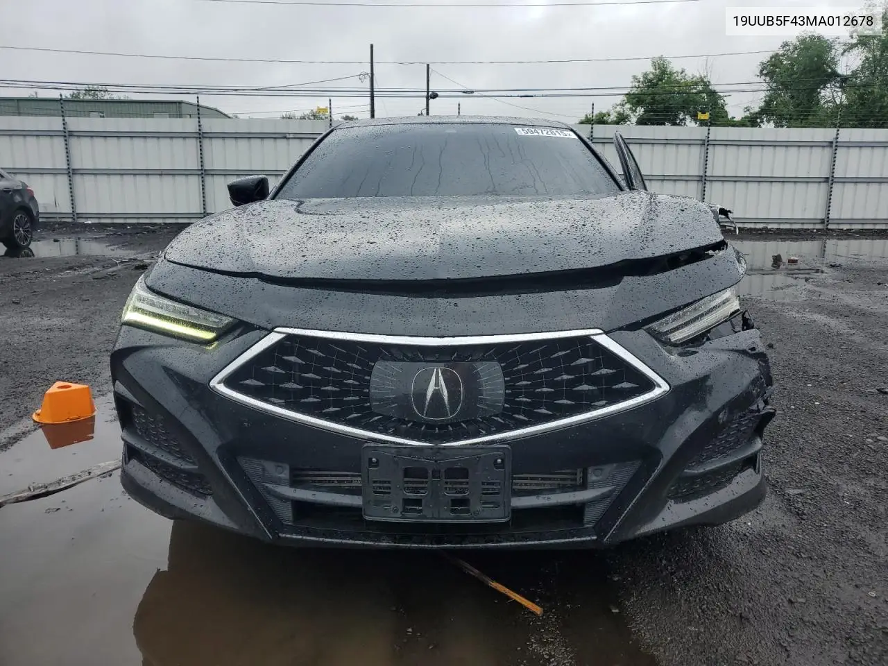 2021 Acura Tlx Technology VIN: 19UUB5F43MA012678 Lot: 59472815