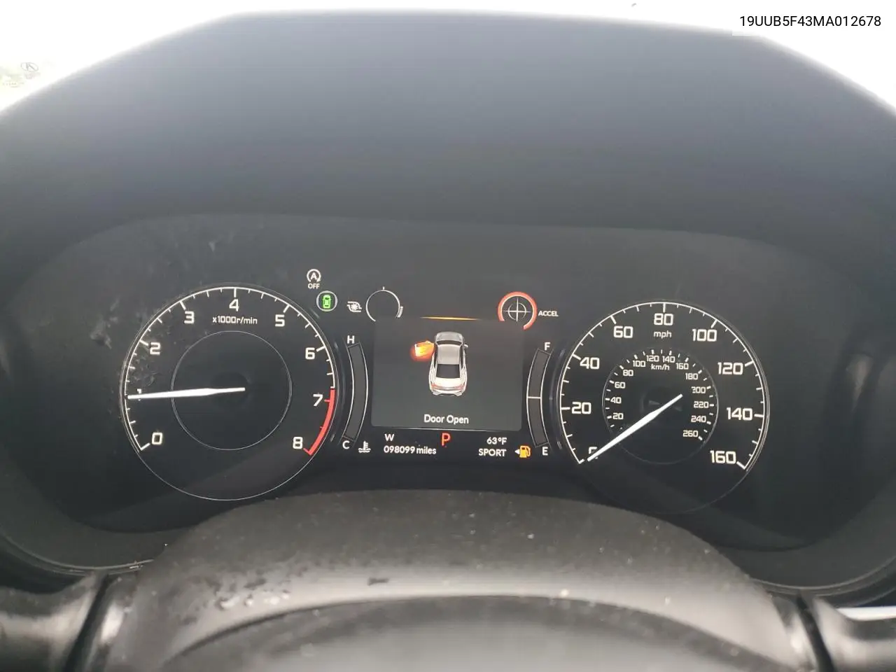 2021 Acura Tlx Technology VIN: 19UUB5F43MA012678 Lot: 59472815