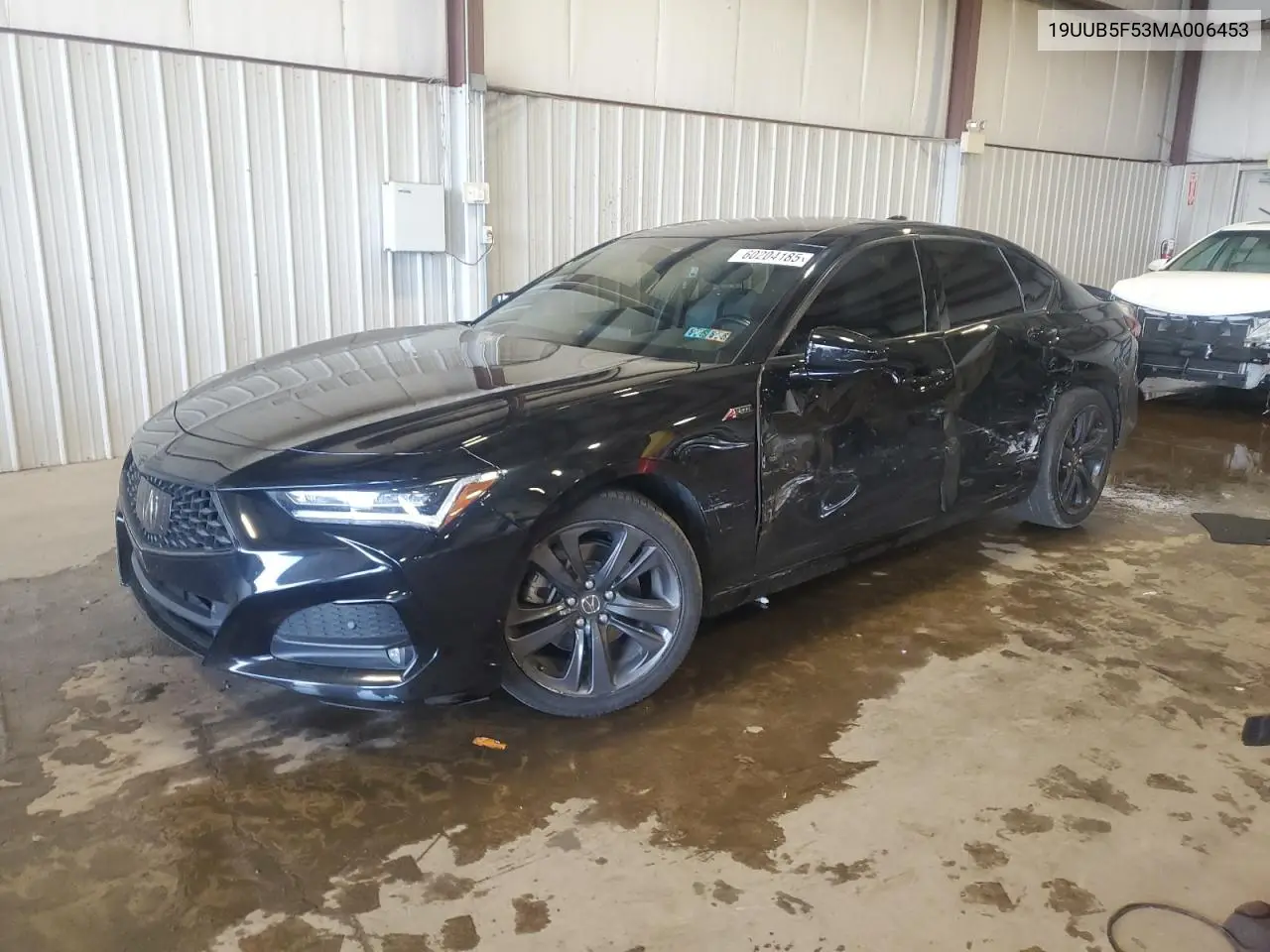 2021 Acura Tlx Tech A VIN: 19UUB5F53MA006453 Lot: 60204185