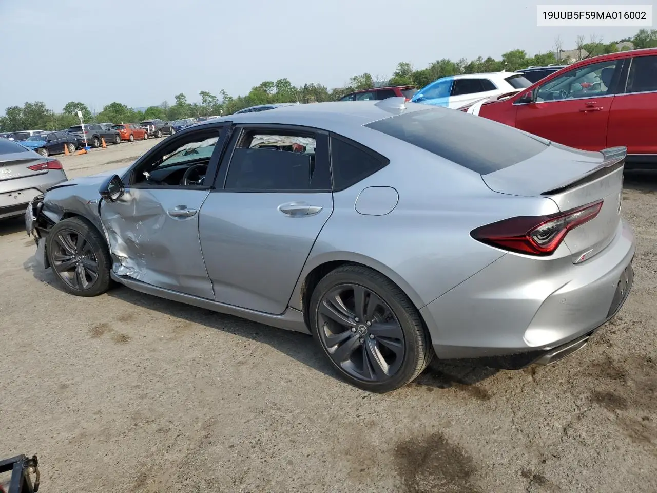 2021 Acura Tlx Tech A VIN: 19UUB5F59MA016002 Lot: 60879115
