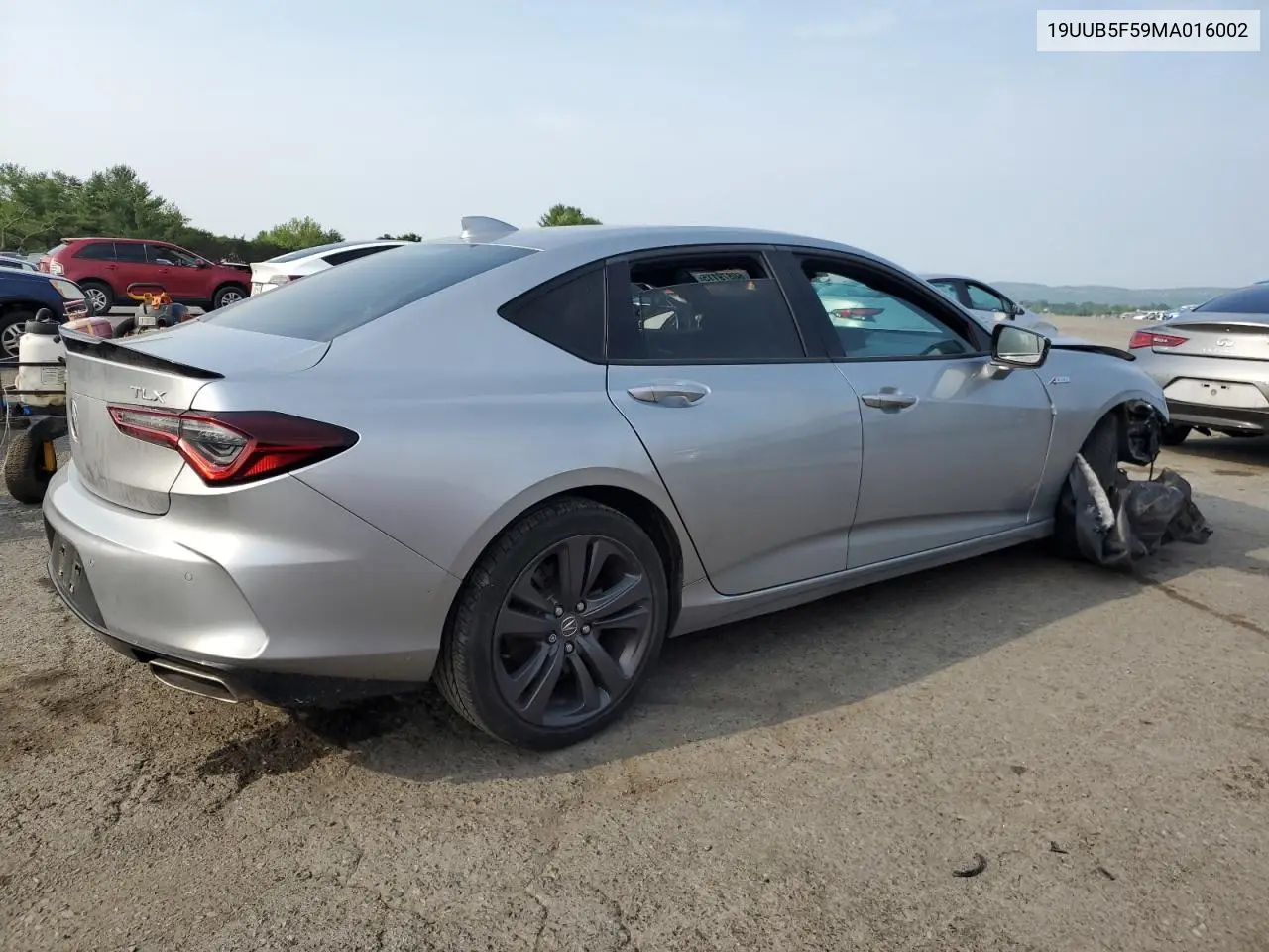 2021 Acura Tlx Tech A VIN: 19UUB5F59MA016002 Lot: 60879115