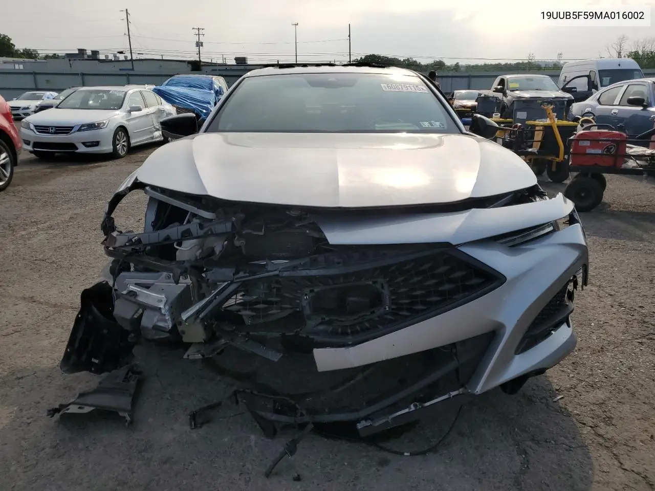2021 Acura Tlx Tech A VIN: 19UUB5F59MA016002 Lot: 60879115