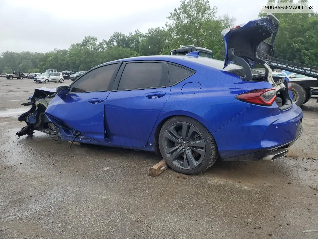 2021 Acura Tlx Tech A VIN: 19UUB5F55MA000153 Lot: 61359025