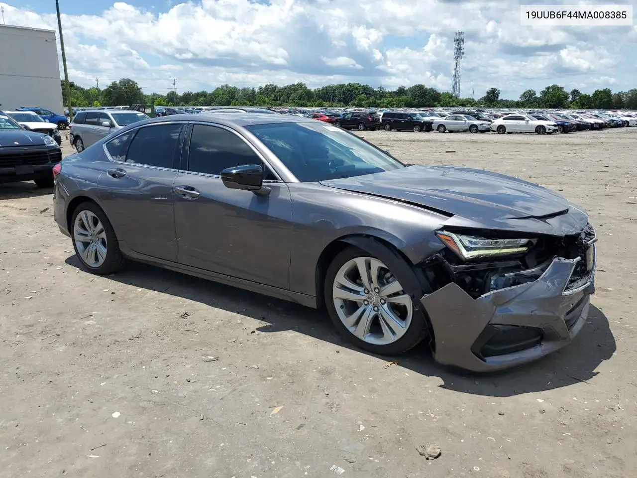 2021 Acura Tlx Technology VIN: 19UUB6F44MA008385 Lot: 61388495