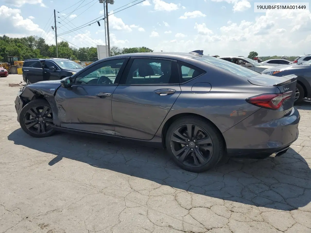 2021 Acura Tlx Tech A VIN: 19UUB6F51MA001449 Lot: 61774275