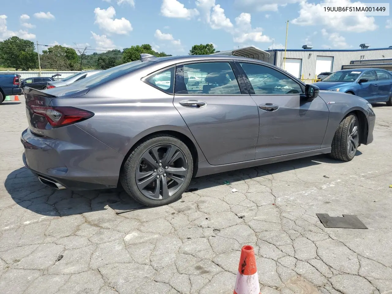 2021 Acura Tlx Tech A VIN: 19UUB6F51MA001449 Lot: 61774275