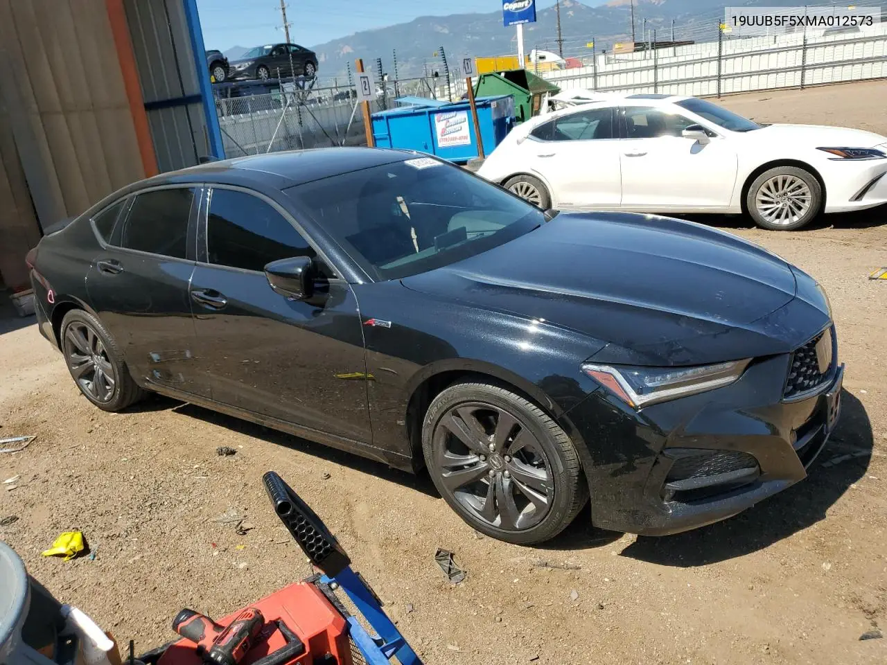 2021 Acura Tlx Tech A VIN: 19UUB5F5XMA012573 Lot: 61814225