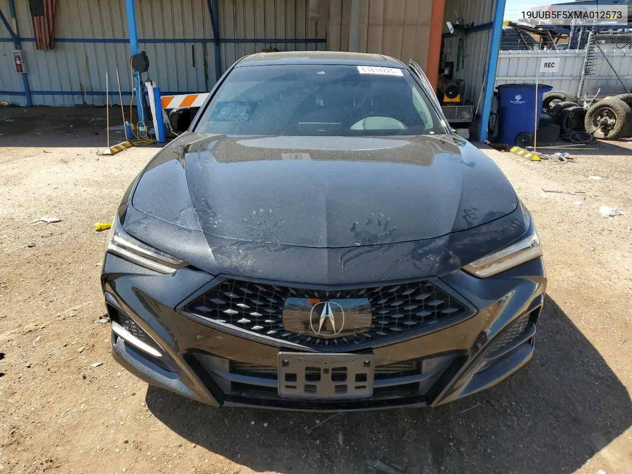 2021 Acura Tlx Tech A VIN: 19UUB5F5XMA012573 Lot: 61814225