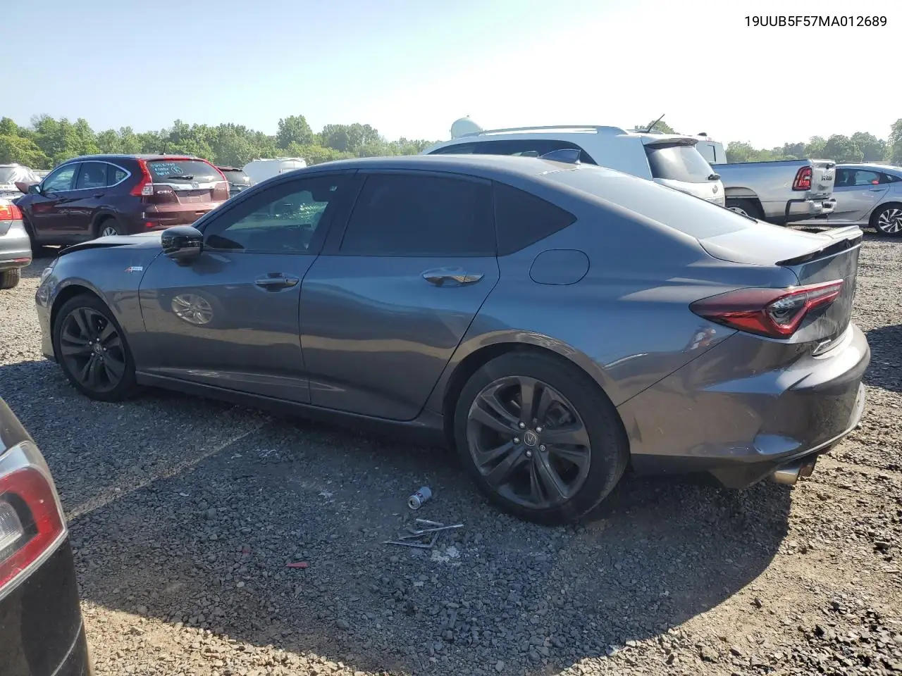 2021 Acura Tlx Tech A VIN: 19UUB5F57MA012689 Lot: 61997665