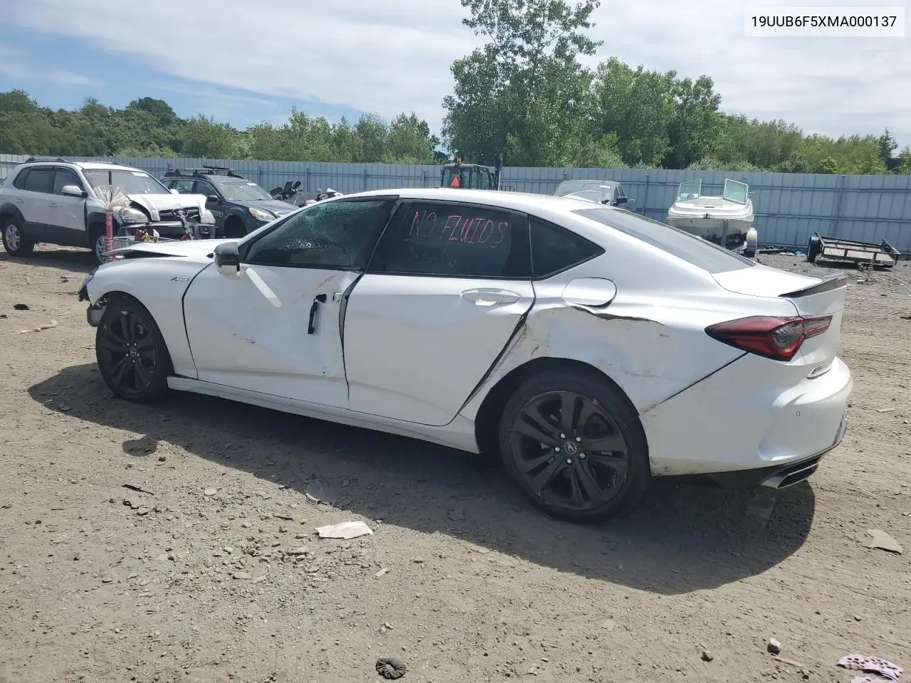 2021 Acura Tlx Tech A VIN: 19UUB6F5XMA000137 Lot: 62258045