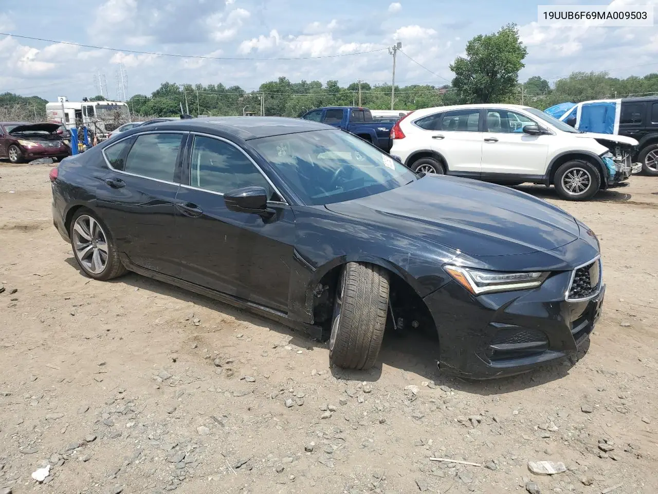2021 Acura Tlx Advance VIN: 19UUB6F69MA009503 Lot: 63218925