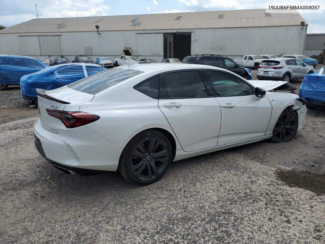 2021 Acura Tlx Tech A VIN: 19UUB6F58MA008057 Lot: 65937525