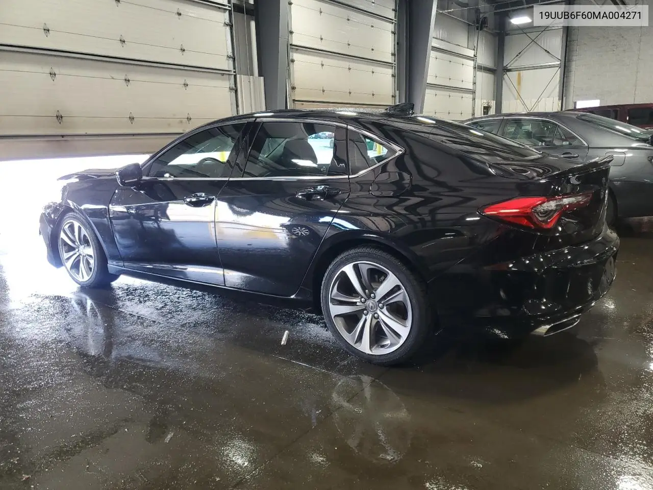 2021 Acura Tlx Advance VIN: 19UUB6F60MA004271 Lot: 65955845