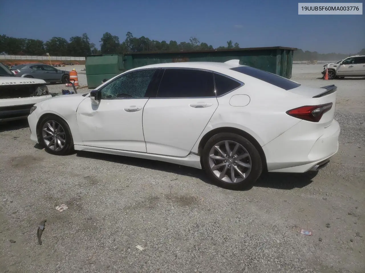2021 Acura Tlx Advance VIN: 19UUB5F60MA003776 Lot: 66251035
