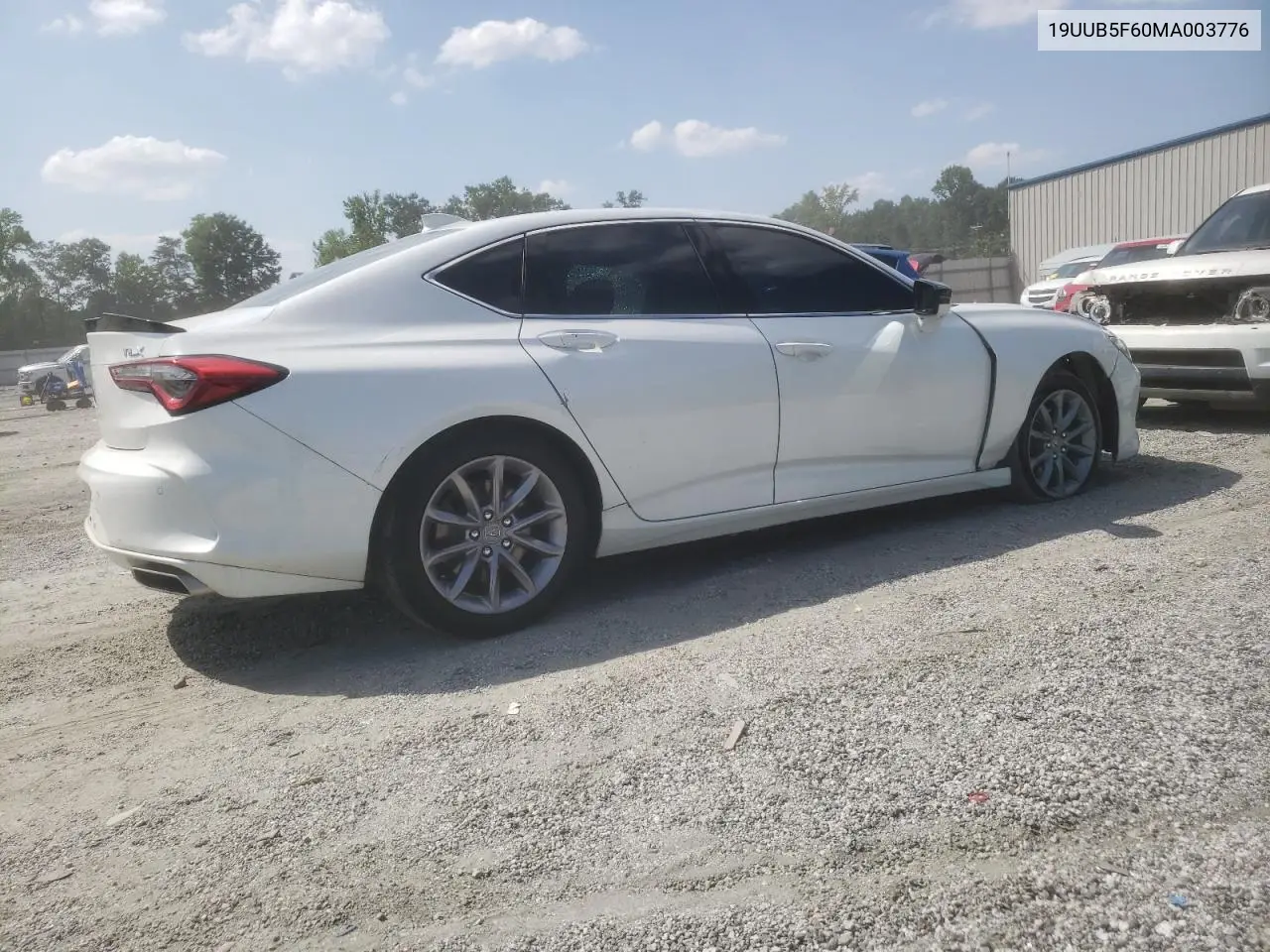 2021 Acura Tlx Advance VIN: 19UUB5F60MA003776 Lot: 66251035