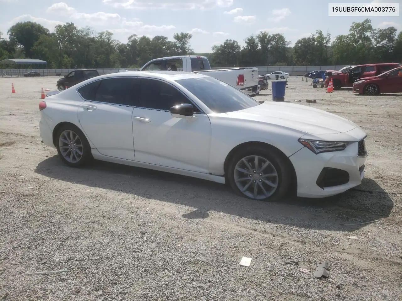 2021 Acura Tlx Advance VIN: 19UUB5F60MA003776 Lot: 66251035