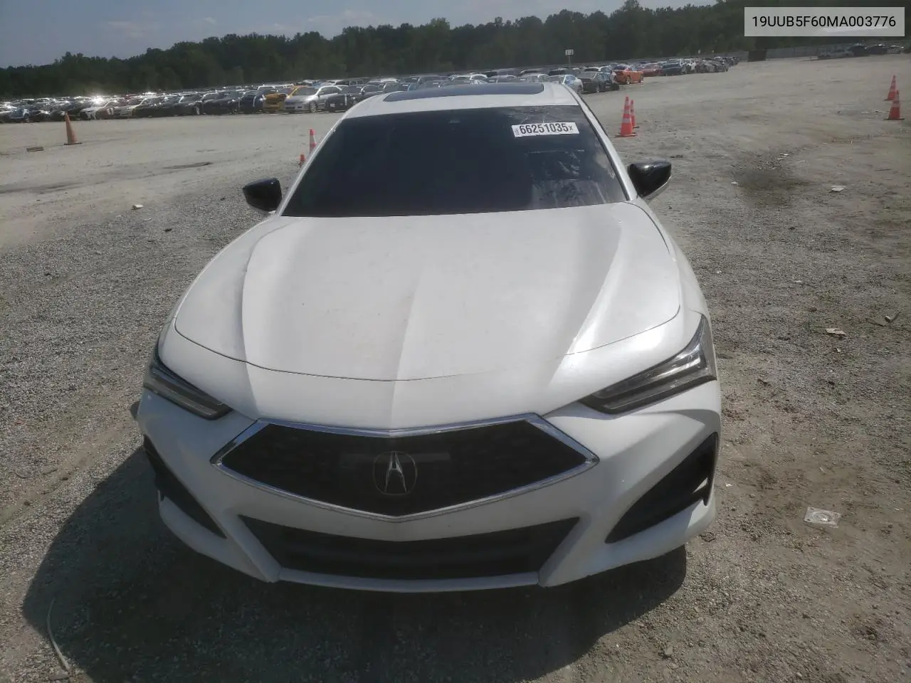 2021 Acura Tlx Advance VIN: 19UUB5F60MA003776 Lot: 66251035