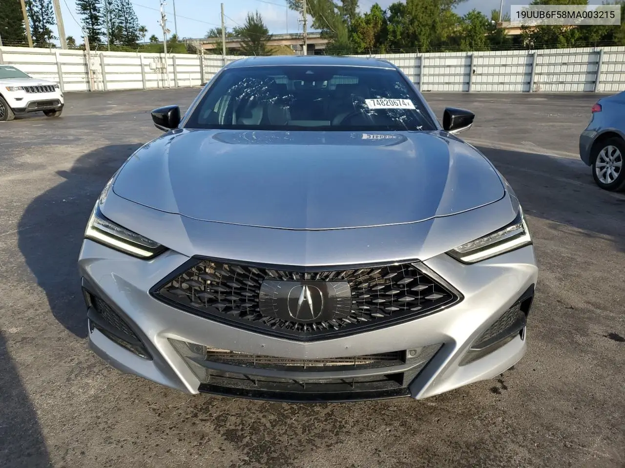 2021 Acura Tlx Tech A VIN: 19UUB6F58MA003215 Lot: 74820674