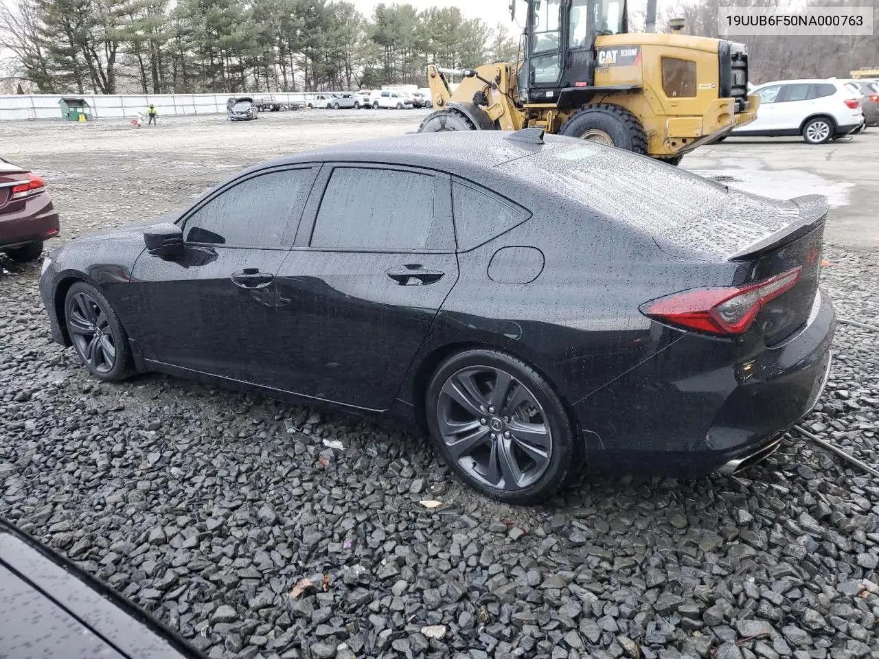 2022 Acura Tlx Tech A VIN: 19UUB6F50NA000763 Lot: 44368835