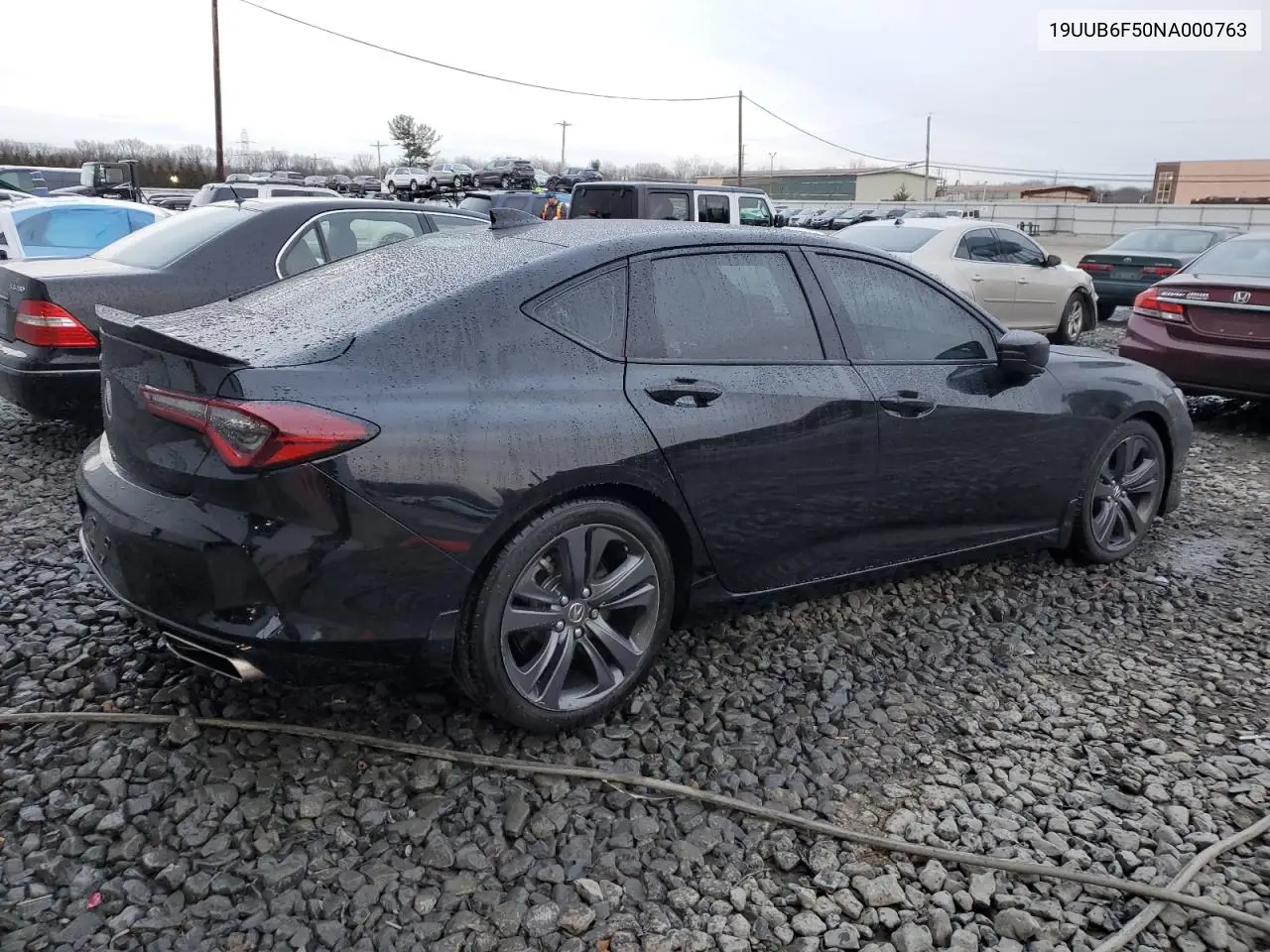 2022 Acura Tlx Tech A VIN: 19UUB6F50NA000763 Lot: 44368835